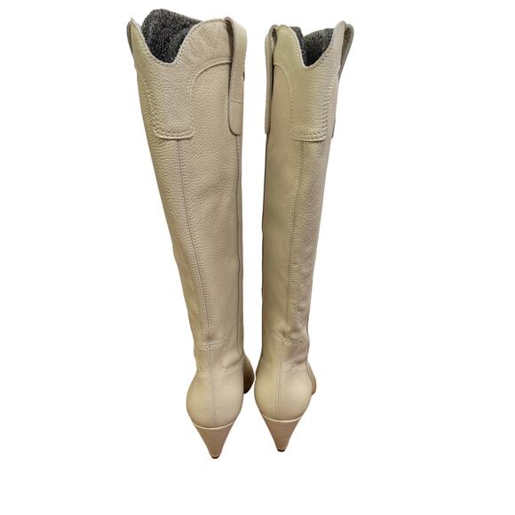 Larroude Louise Pointed Toe Western Boots Heel Leather Mismatched Sz 7 and 7.5 - Picture 9 of 13